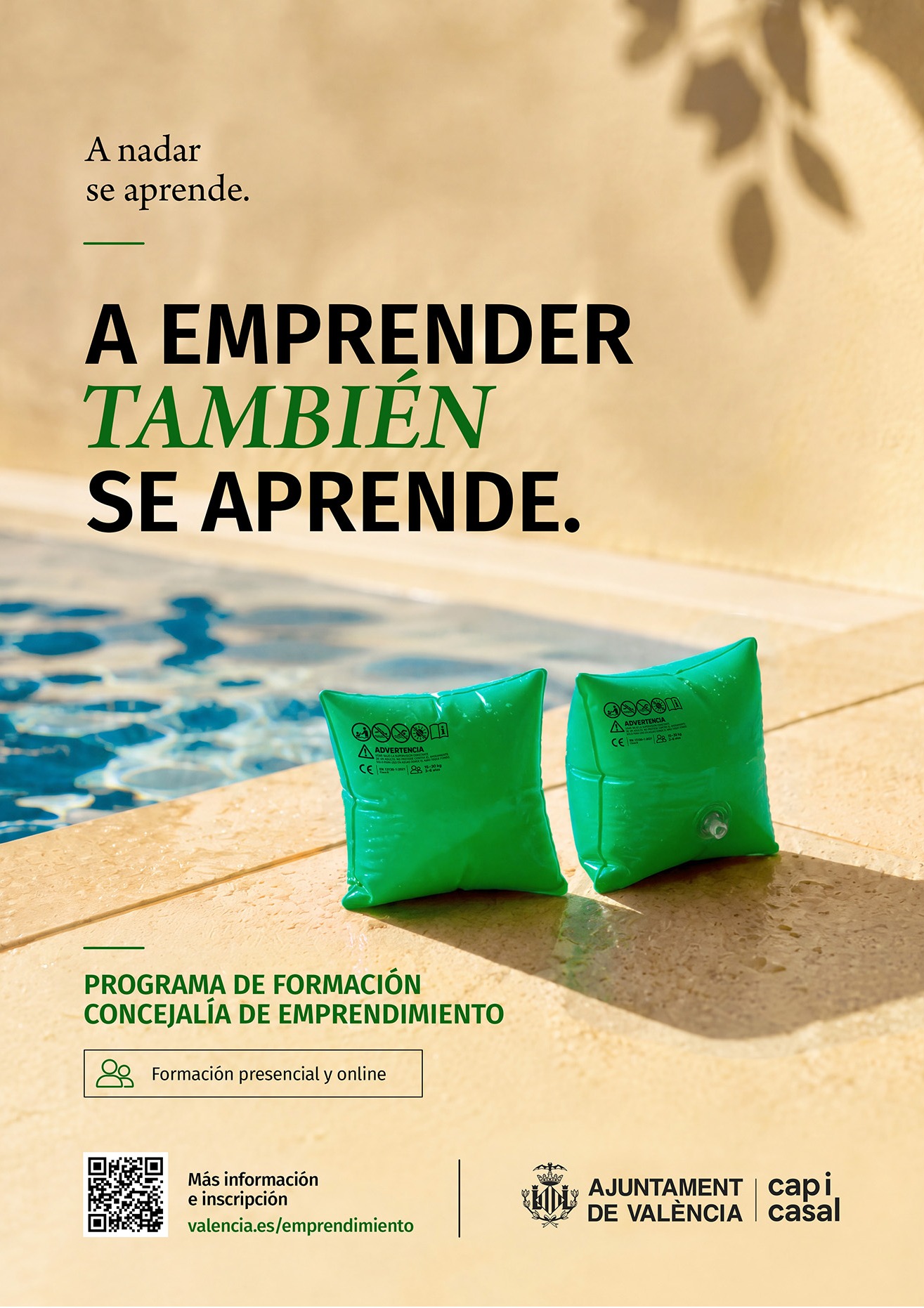 Creatividad oficial de la campaña A emprender también se aprende